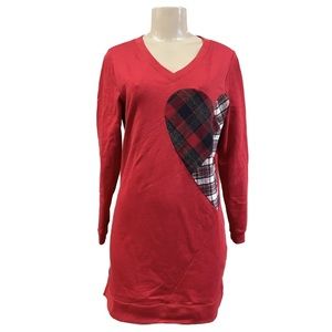 Preloved Toronto/ small red tunic sweater dress